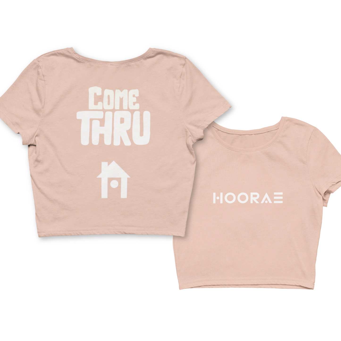 Come Thru Crop Tee - Pink